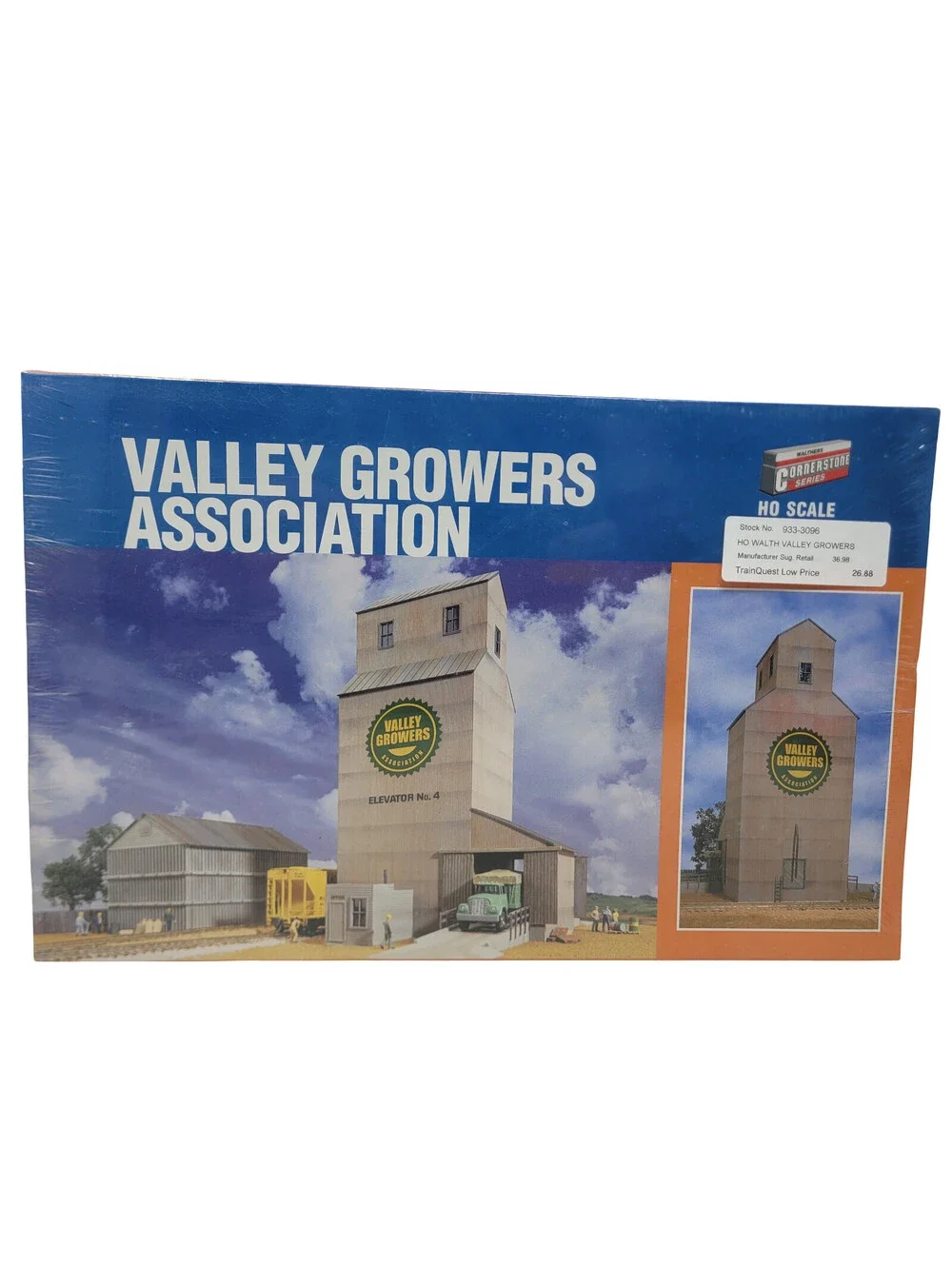 Walthers HO 1/87  Valley Growers Association Steel Grain Elevator Mill 933-3096